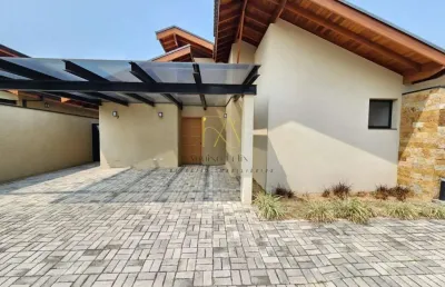 Casa em condomínio para locação em atibaia, jardim dos pinheiros, 3 dormitórios, 2 suítes, 3 banheiros, 2 vagas