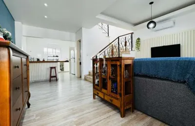 Casa em condomínio fechado com 3 quartos à venda na avenida santa cruz do areao, vila areao, taubaté por r$ 590.000