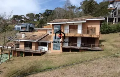 Casa em condomínio fechado com 4 quartos para alugar no rio preto, santo antônio do pinhal  por r$ 7.500