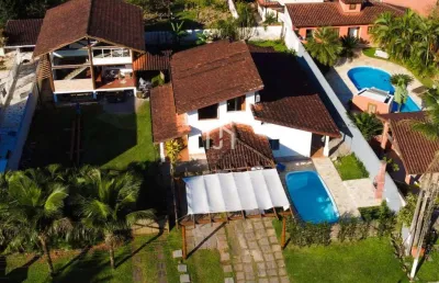 Casa em condomínio fechado com 5 quartos à venda em horto florestal, ubatuba  por r$ 2.440.000