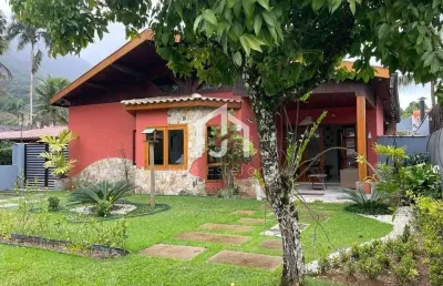 Casa em condomínio fechado com 6 quartos à venda na praia do lazaro, ubatuba  por r$ 2.500.000