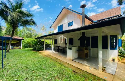 Casa em condomínio fechado com 4 quartos à venda no santa rita, ubatuba  por r$ 1.500.000