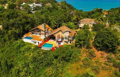 Casa em condomínio fechado com 4 quartos à venda em toninhas, ubatuba  por r$ 6.000.000