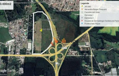Área à venda, 237 m² por r$ 120.000.000,00 - jardim primavera - piraquara/pr