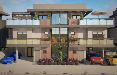 Sobrado tríplex com 3 suítes, 168m² em condomínio no bairro boqueirão.