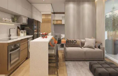 Studio garden  à venda com 1 dormitório, 41 m² por r$ 525.000 - centro - curitiba/pr