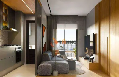 Studio com 1 dormitório à venda, 26 m² por r$ 356.800,00 - portão - curitiba/pr