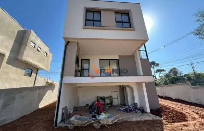Sobrado novo com 3 quartos, 1 suíte, 155 m² em campina grande do sul.