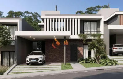 Casa em condomínio com 3 suítes, 3 vagas, 264 m² em santa felicidade.