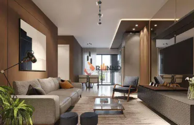 Apartamento com 2 quartos, 1 suíte, 66,48m² no centro de curitiba.