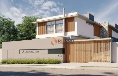 Casa de alto padrão em condomínio com 3 suítes, 277,5 m² no bairro cascatinha.