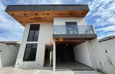 Sobrado com 3 suítes e piscina 166 m² no bairro vila são cristóvão - piraquara/pr