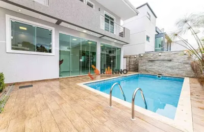 Casa 3 suítes em condomínio no bairro santa felicidade - curitiba/pr