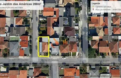 Terreno de esquina à venda, 288 m² no bairro jardim das américas