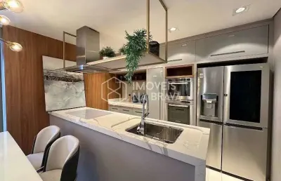 Apartamento luxuoso 3 quartos - 2 vagas - locacao - praia brava - itajai/sc