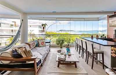 Apartamento com 4 quartos à venda na avenida luiz boiteux piazza, 4413, cachoeira do bom jesus, florianópolis por r$ 3.700.000