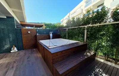 Apartamento com 2 quartos à venda na rua das piraúnas, 1540, jurerê internacional, florianópolis por r$ 3.200.000
