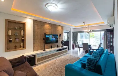 Apartamento com 3 quartos à venda na avenida dos salmões, 754, jurerê internacional, florianópolis por r$ 2.300.000