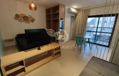 Studio mobiliado a venda com varanda gourmet na praia do perequê-açú à 5 minutos do centro
