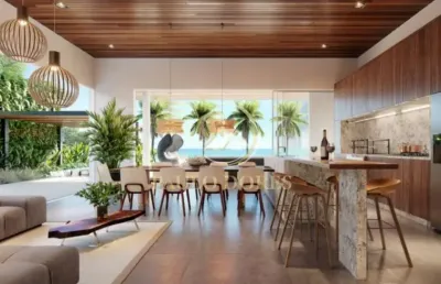 Apartamento de alto padrão com 3 suítes frente mar no itaguá em ubatuba-sp