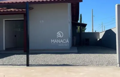 Casa com 2 quartos à venda no itajubá, barra velha , 56 m2 por r$ 329.500