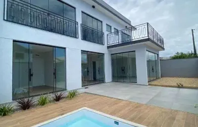 Sobrado com 4 suítes e piscina à venda- nossa senhora da paz - balneário piçarra