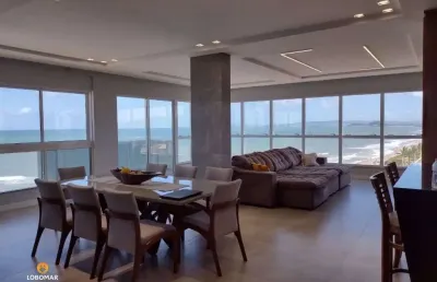 Apartamento frente mar, mobiliado, 04 suítes!! praia do tabuleiro barra velha sc