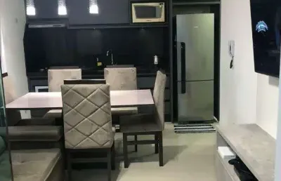 Apartamento mobiliado na praia do cerro, com 3 dormitórios à venda, 77 m² por r$