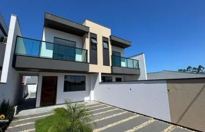 Sobrado novo, pronto para morar, 2 suítes, itajuba em barra velha-sc. à venda po