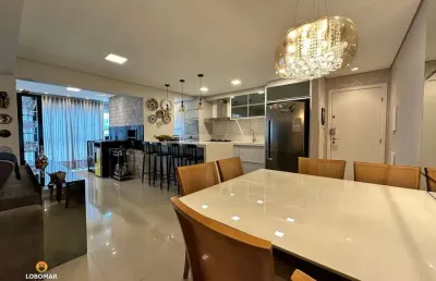 Apartamento mobiliado, em condomínio club de frente para o mar, no itacolomi, em