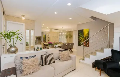 Casa em condomínio fechado com 4 quartos à venda na rua francisco castellano, jardim das américas, curitiba, 200 m2 por r$ 1.380.000
