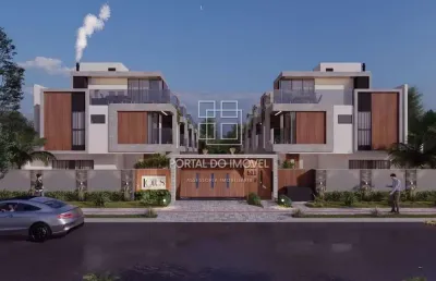 Casa em condomínio fechado à venda na rua joão borsato, portão, curitiba, 160 m2 por r$ 1.464.000