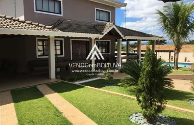 Casa em condomínio para venda em boituva, nova rheata, 4 dormitórios, 3 suítes, 5 banheiros, 6 vagas