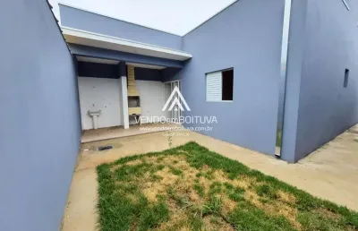 Casa para venda em boituva, residencial água branca, 2 dormitórios, 1 banheiro, 2 vagas