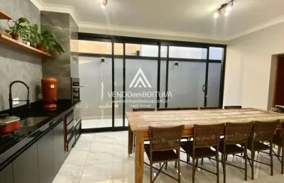 Casa para venda em boituva, portal ville jardins, 3 dormitórios, 1 suíte, 3 banheiros, 2 vagas