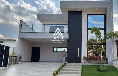Casa em condomínio para venda em boituva, portal ville jardins, 3 dormitórios, 3 suítes, 5 banheiros, 4 vagas