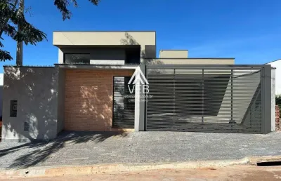 Casa para venda em boituva, portal ville jardins, 3 dormitórios, 1 suíte, 2 banheiros, 2 vagas