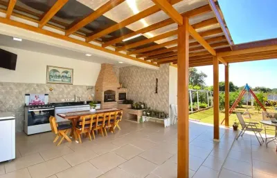 Casa em condomínio para venda em boituva, fazenda castelo, 4 dormitórios, 1 suíte, 3 banheiros, 8 vagas