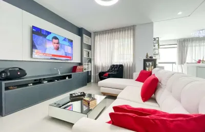 Apartamento 4 suítes alto padrão, meia praia, itapema - sc