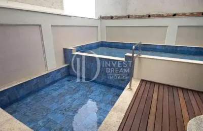 Apartamento 01 suíte + 02 demi suítes quadra mar, meia praia, itapema - sc