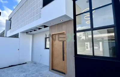 Casa nova 3 dormitórios 2 vagas no bairro rio pequeno - camboriú