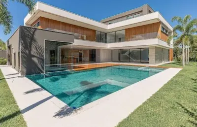 Pronta para morar! primeira locação magnífica casa à venda condomínio alphaville 1100m² área útil terreno de 900m² 5 suítes piscina sauna