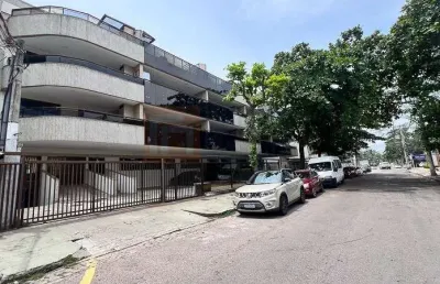 Cobertura linear vista mar à venda recreio dos bandeirantes de 192m² com 3 suítes 3 salas lavabo varandão com hidro e churrasqueira 3 vagas de garagem
