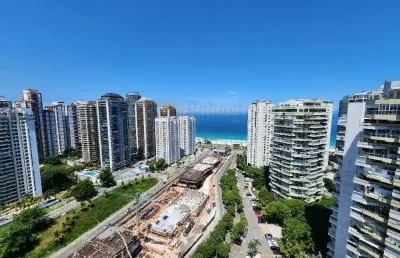 Cobertura duplex à venda na praia barra da tijuca com vista mar condomínio atlântico sul 1200m² com 5 suítes piscina sauna varandas 8 vagas de garagem