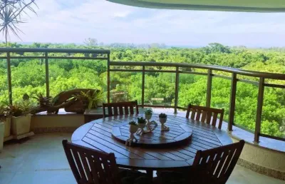 Lindo apartamento reformado com vista mar à venda no américas park barra da tijuca de 160m² com 4 suítes sala 2 ambientes varandão 2 vagas de garagem