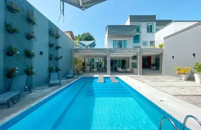 Casa mobíliada para venda locação ou temporada condomínio lagoa mar norte  barra da tijuca 1100m²  6 suítes 3 com closet  varanda gourmet piscina