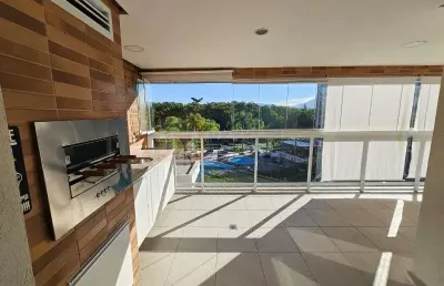 Locação apartamento condomínio alphaland na barra da tijuca de 120m² com 3 quartos sendo 2 suítes sala cozinha planejada 2 vagas de garagem