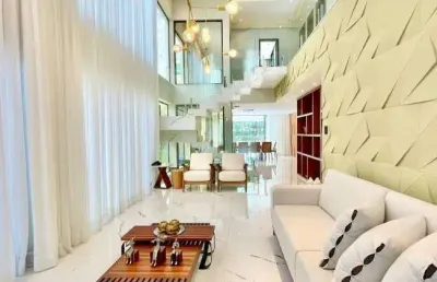 Luxo mansão porteira fechada alphaville 1, 4 suítes, elevador