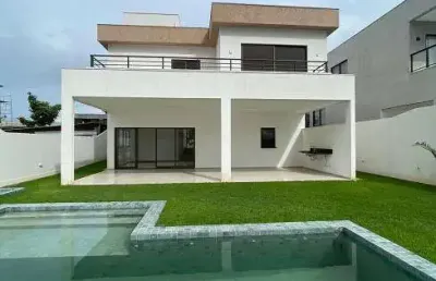 Casa espetacular nova em alphaville 2, com 4 suítes, 345m2