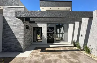 Casa recém-construída no bairro tropical 3, cascavel-pr